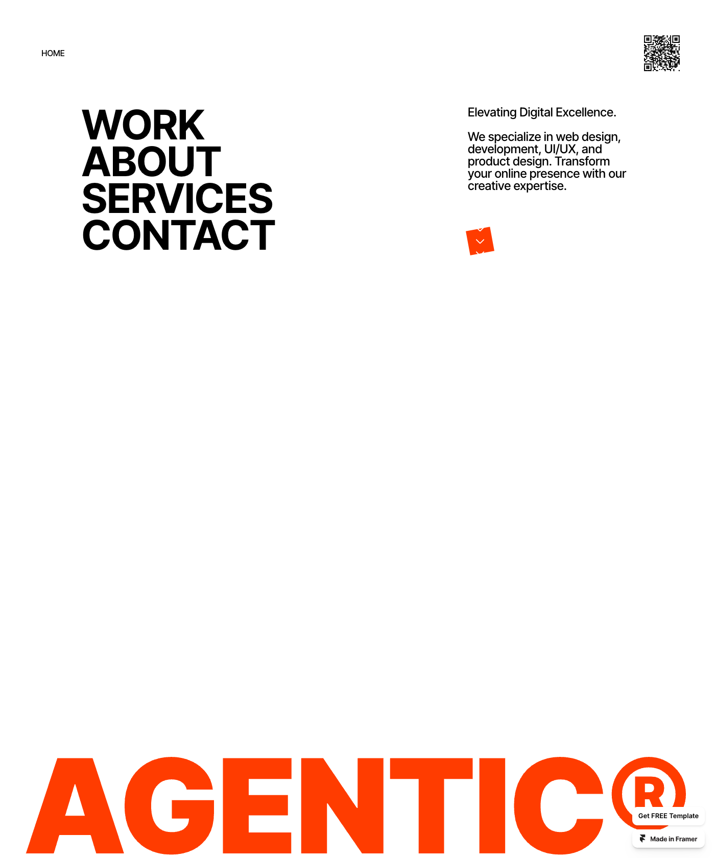 Screenshot of Agentic — Dynamic Animation Portfolio