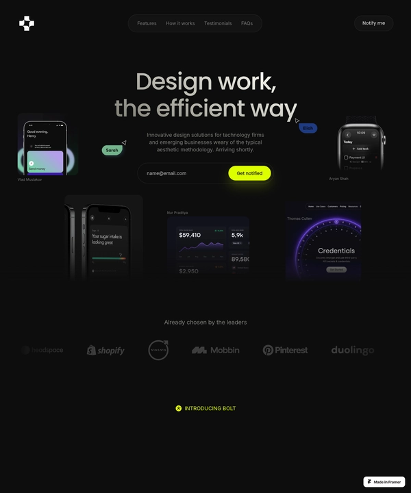 Screenshot of Atomic — Creative Professional Website